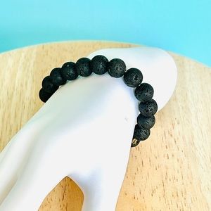 Lava Rock Beaded Bracelet